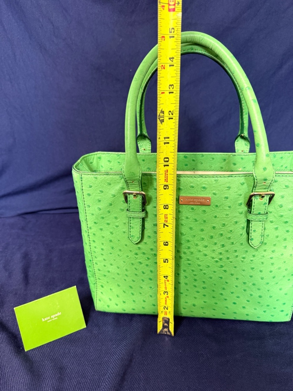 Kate Spade ostrich pattern handbag EUC - Picture 13 of 16